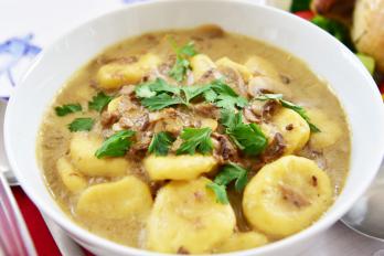 ポルチーニソースのニョッキ