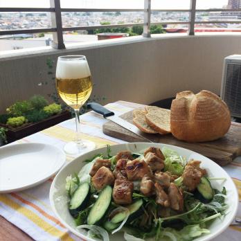 眺めの良いベランダ