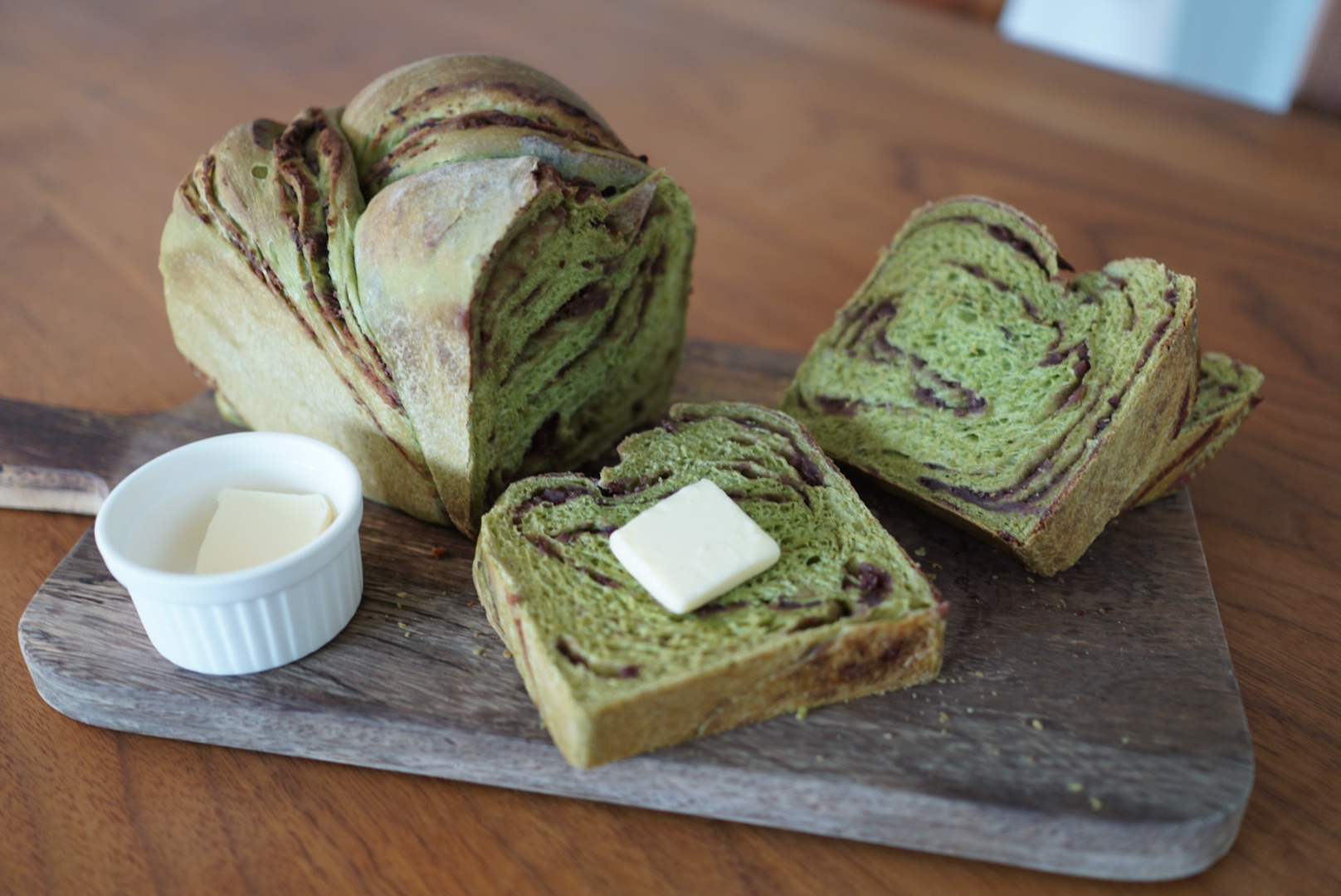 抹茶あんこの山食