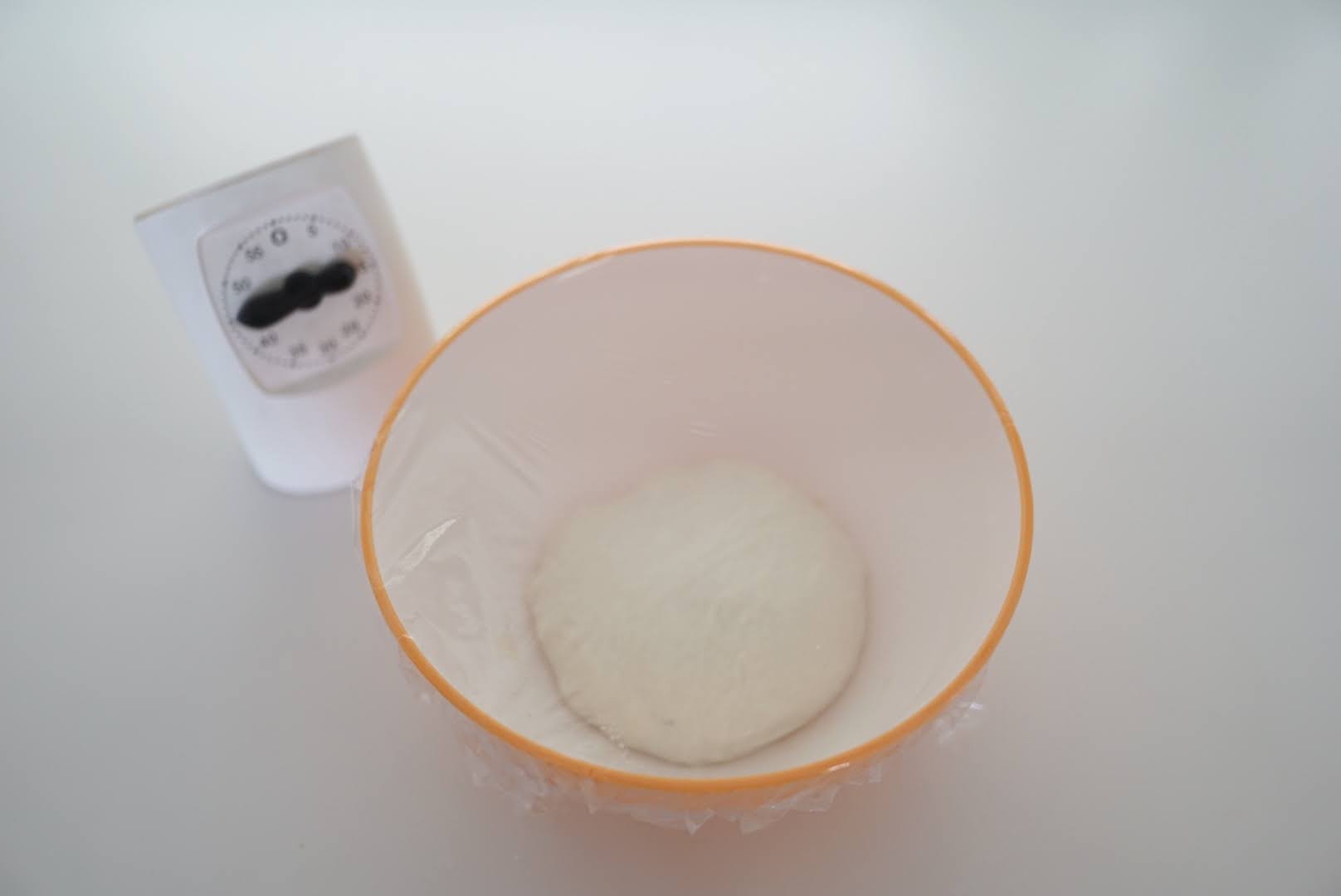 ラップをかけてさらに15分置きます。