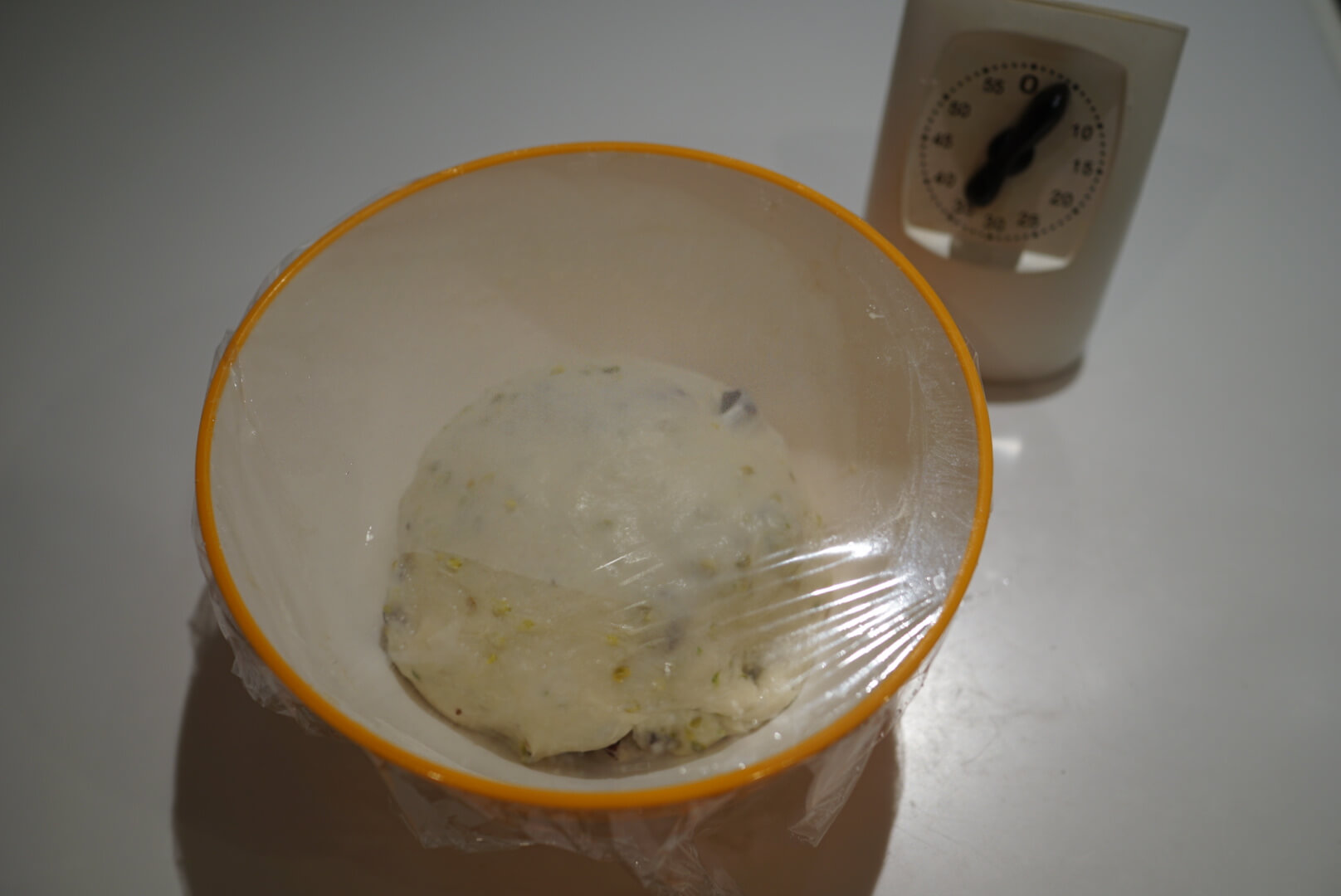 ラップをかけて、30分置きます。